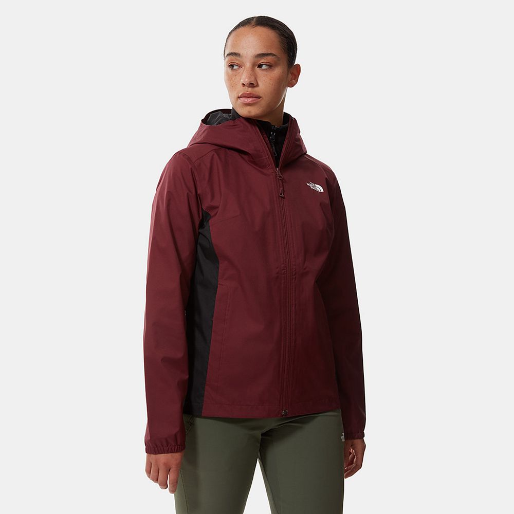 The North Face Lightweight Jackets Womens Australia - The North Face Quest Zip-In Red / Black Hiking